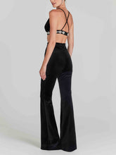 Pantalones acampanados elegantes de corte entallado